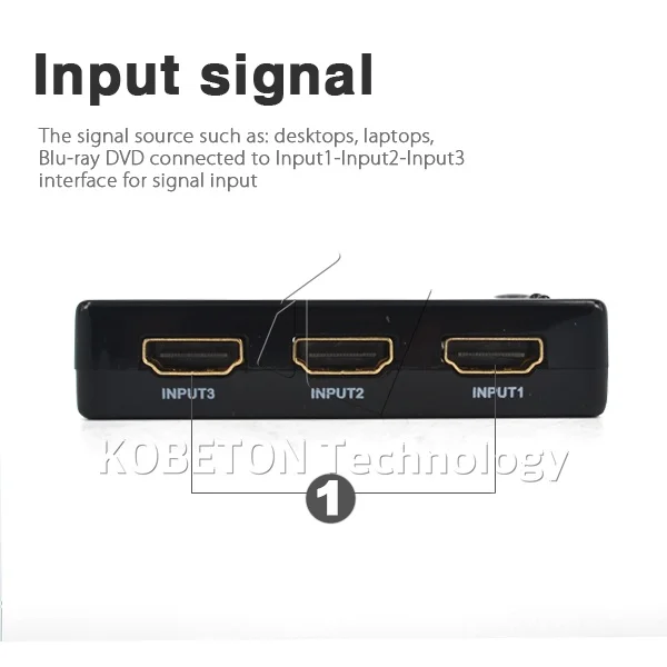 3 Порты HDMI разделитель, сплиттер коробка Hub + ИК-пульт дистанционного управления + приемный кабель для PS3 Xbox ONE HDTV DVD