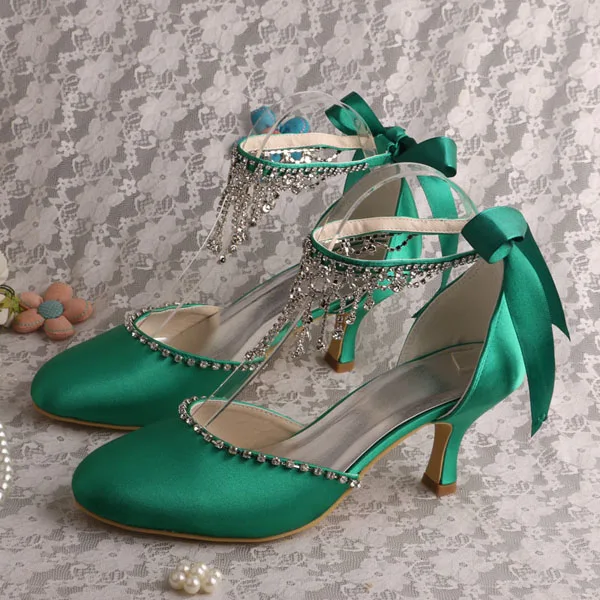 (20 Colors)Wholesale Women Wedding Heels White Satin Bride (20 Colors)Wholesale Women Wedding Heels White Satin Bride