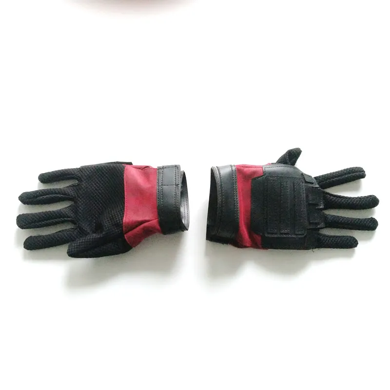 Deadpool 2 перчатки, аксессуары для косплея, Wade Winston Wilson, Необычные кожаные перчатки для косплея с липучкой, регулируют размер запястья