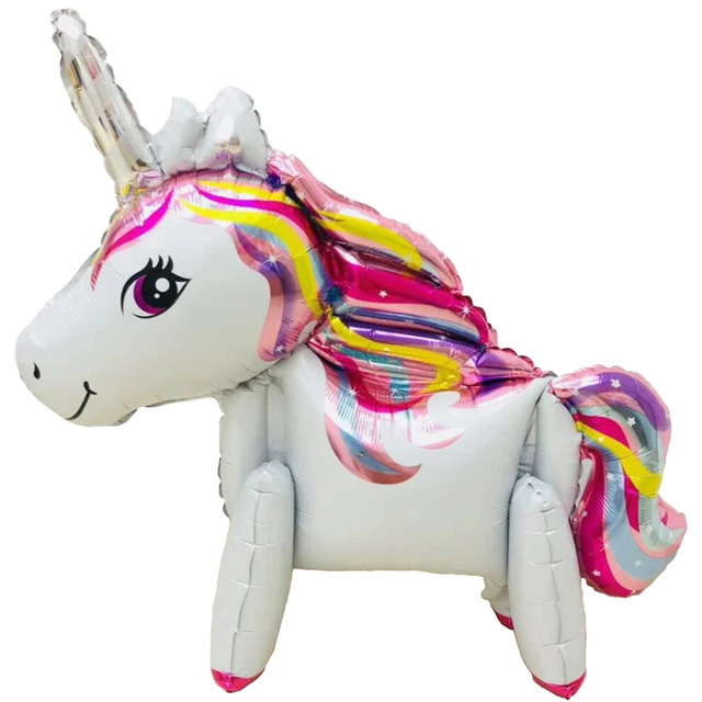 3d unicorn party balloon diy birthday party decorations kids walking