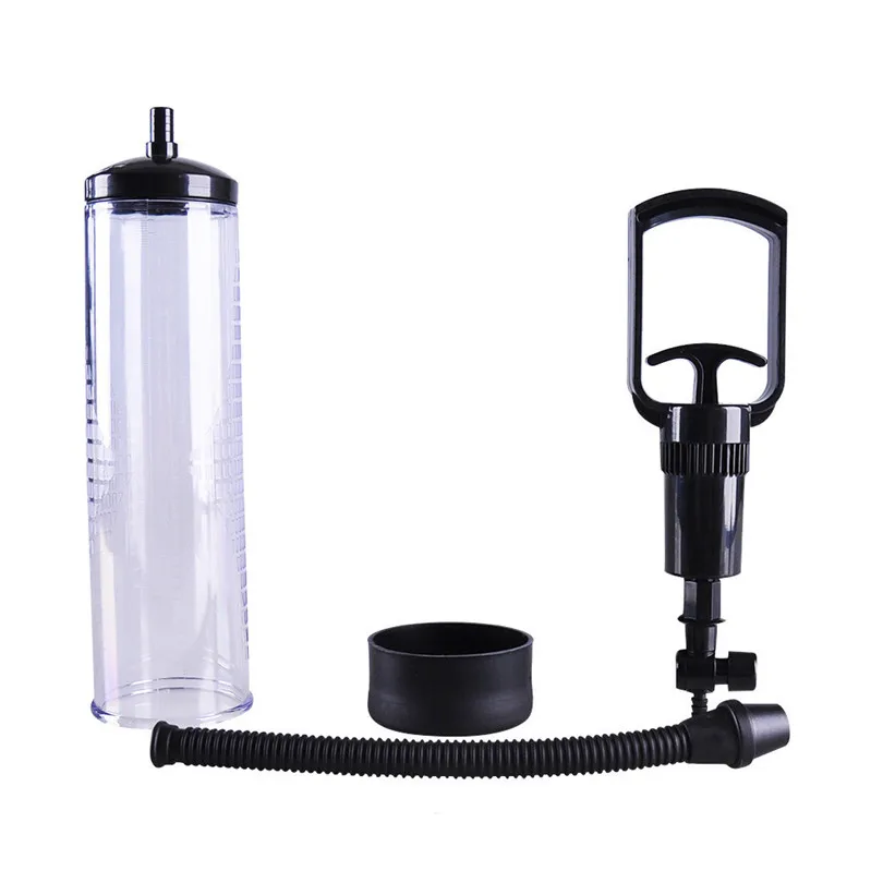Adult Vacuum Pump Silicone Ring Manual Effective Enlarge Vacuum Pump Male Extender Sex Delay Device Sucking Machine (1)