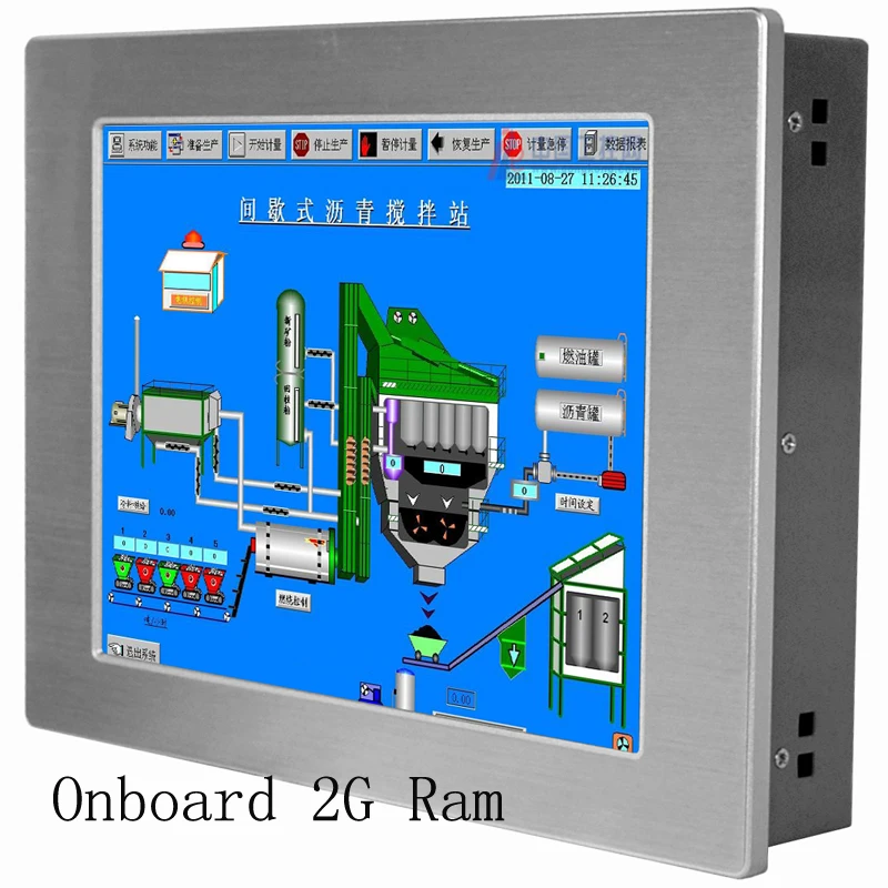 

BEST seller 12.1" Embedded touchscreen all in one pc Industrial panel PCs for teaching