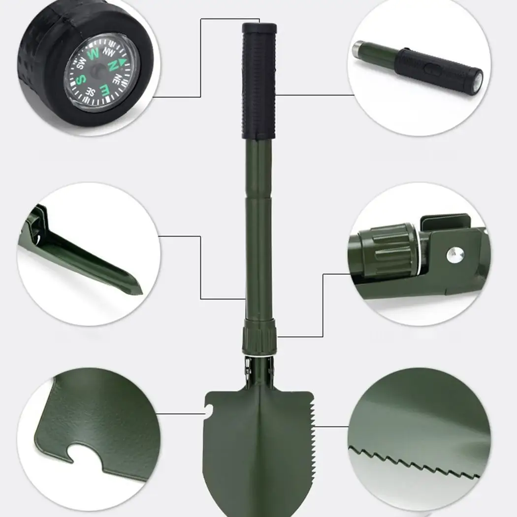 Многофункциональная Военная Складная лопата саперы Кемпинг Складная, переносная сумка для переноски инструмент для выживания Лопата