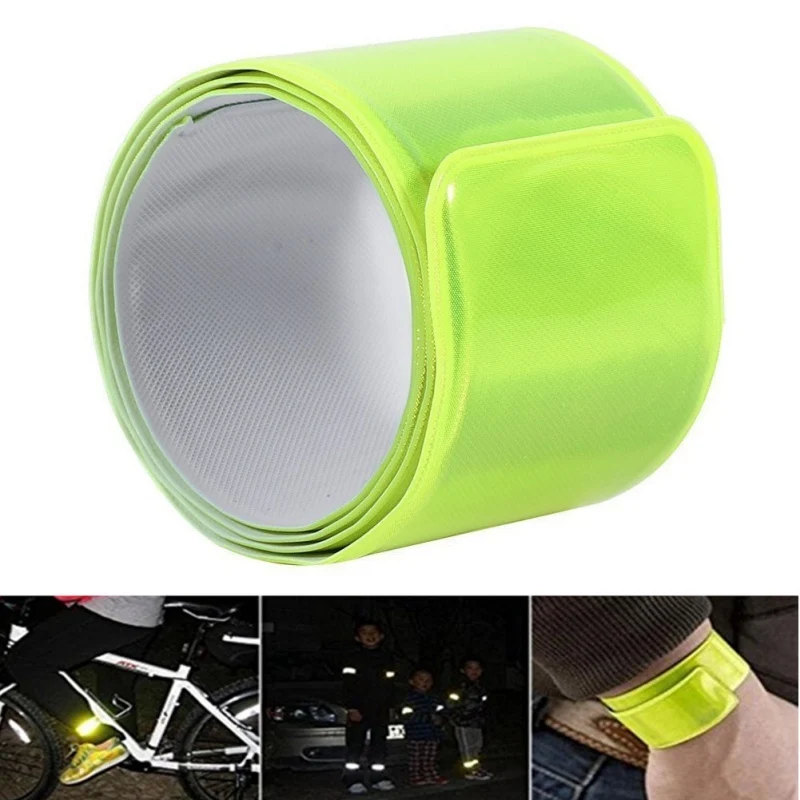 

3pcs/set Luminous Armbands Safety Night Running Bracelet Reflective Wrist Bands Durable PVC Slap Band Walking Hiking Jogging