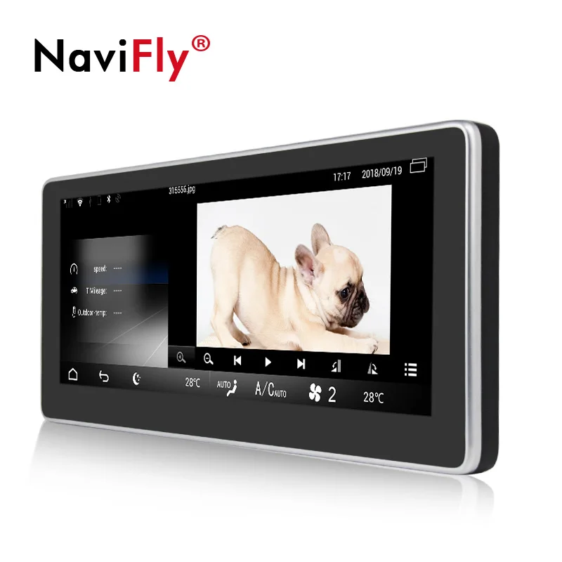 Perfect NaviFly Android 7.1 car multimedia player for Benz C Class W204 2008 2009 2010 10.25 inch gps navigation support 4G LTE WIFI BT 5