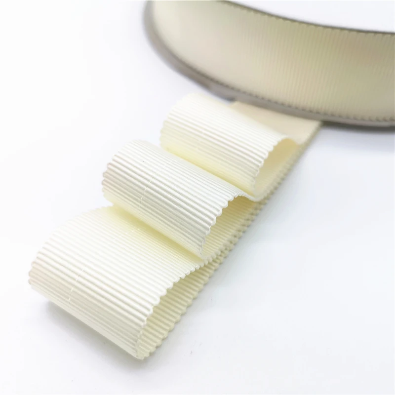 Nastro Petersham Ployester Crema Da 1 "(25Mm) Di Alta Qualità Per La Decorazione Di Nozze Confezione Regalo Fiocchi Per Capelli Nastro Natalizio Fai D