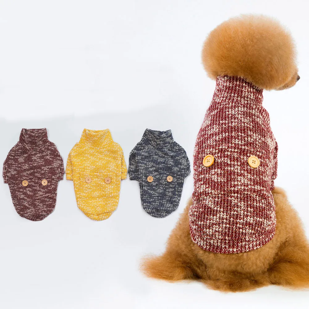 1PC pet cloth Sweaters Pet Dog Puppy Sweater Warm Winter Clothes