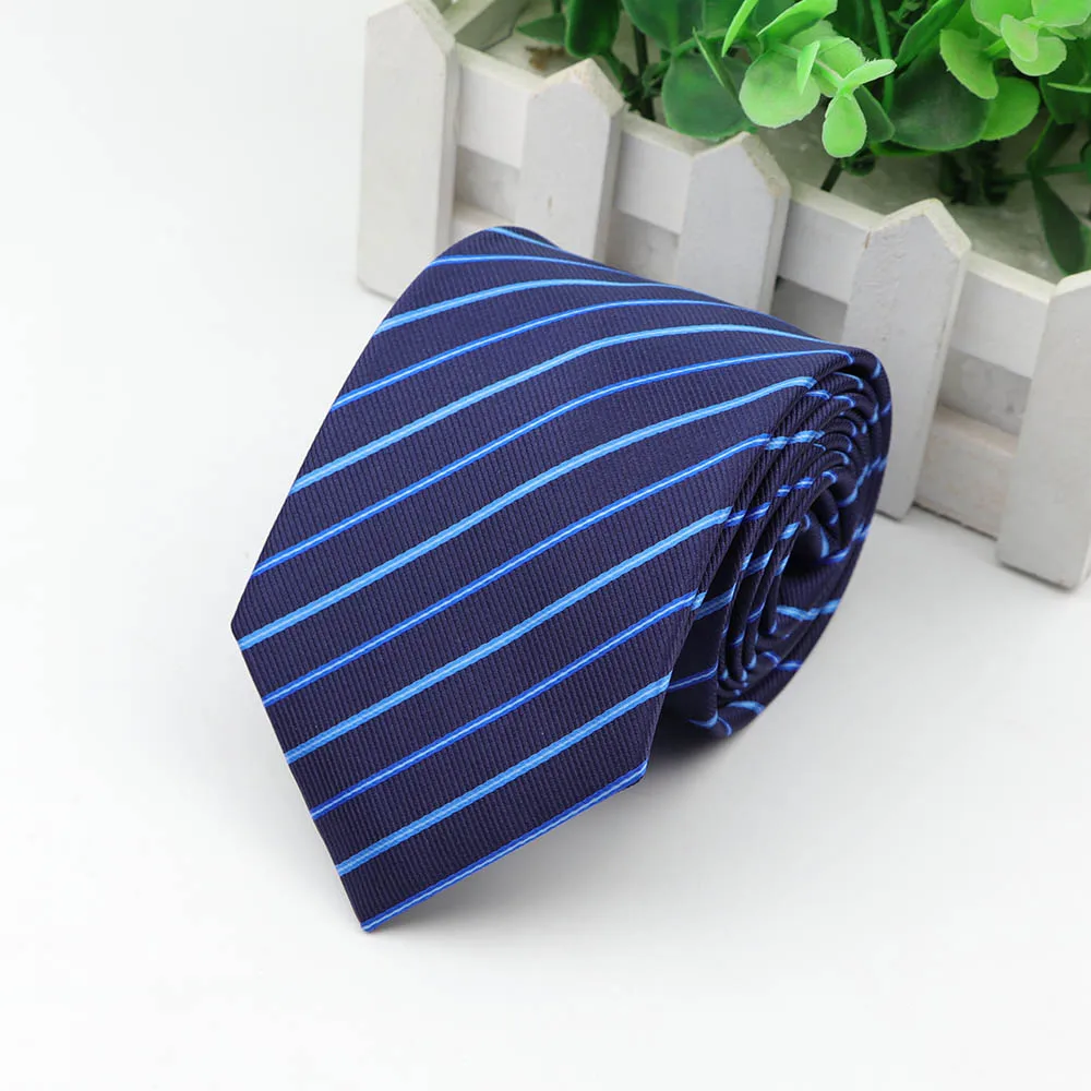 Классический узкий галстук в полоску 8 см мужской формальный жаккардовый деловой Свадебный галстук - Цвет: 31