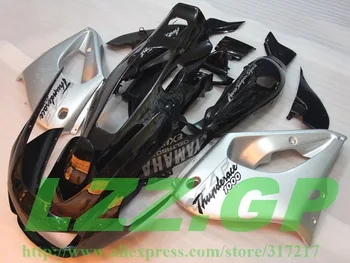 

Painted Fairing kit for YAMAHA Thunderace YZF 1000R 1997-2007 YZF1000R 97-07 97 98 99 00 01 02 03 04 05 06 07 black silver fairi