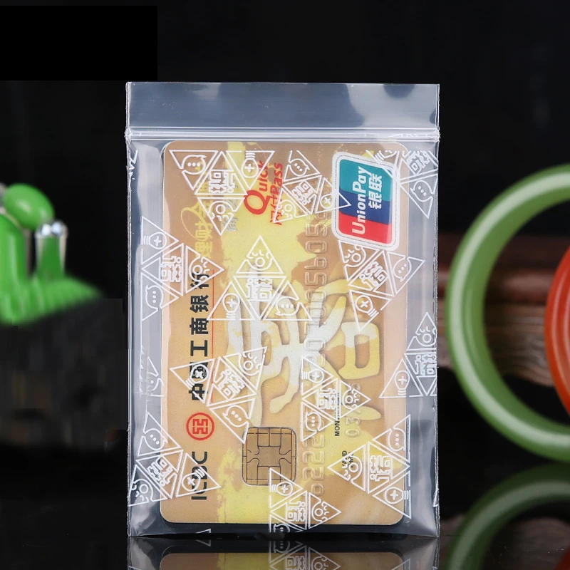 Печать треугольника Миниатюрный Zip Lock Grip Пластиковый Пакет Мешок Пищевые Конфеты