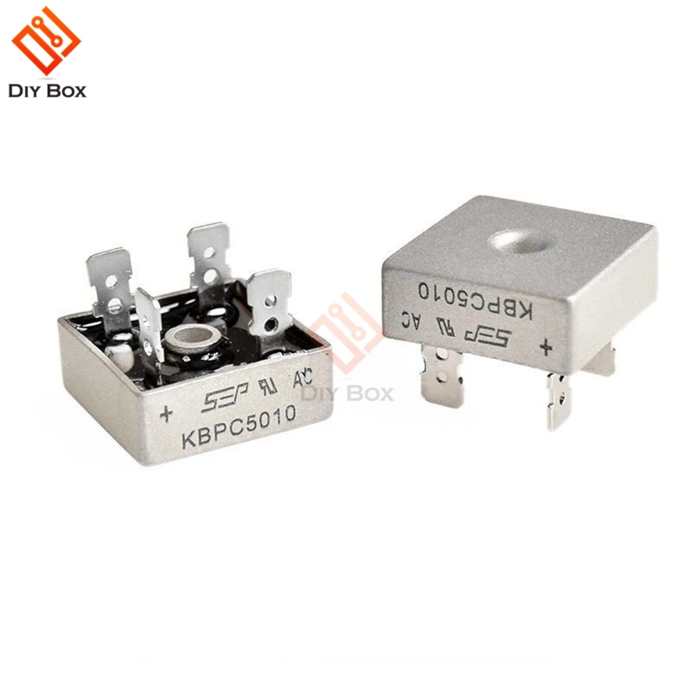 

KBPC5010 50A 1000V Diode Bridge Rectifier Diode KBPC 5010 Power Rectifier Diode Electronic Componentes