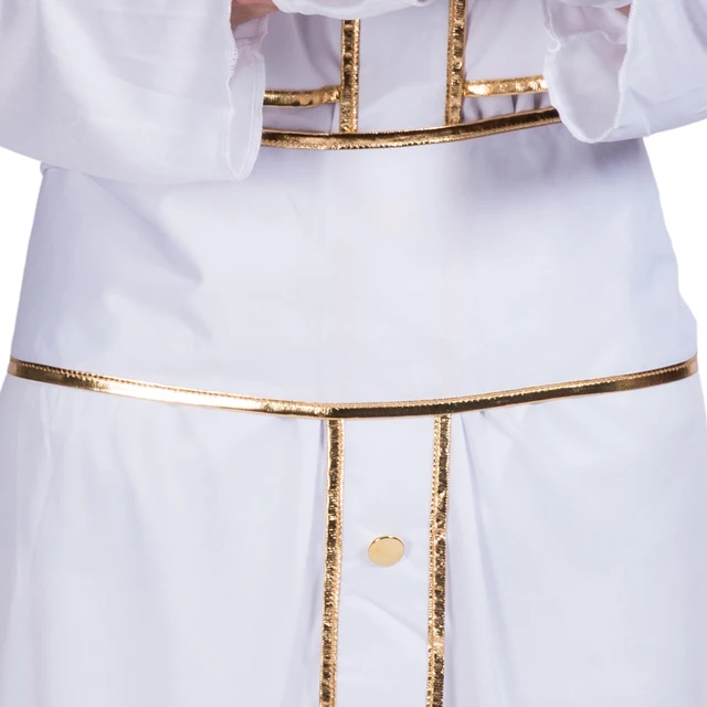 Bata blanca de Cosplay para hombre, disfraz de monje, Purim, Halloween, para adulto, obispo, padre, traje de fiesta de carnaval, Pastor cristiano, vestido de fantasía|adult halloween costumes|costumes whitehalloween costume - Bata blanca de Cosplay para hombre, disfraz de monje, Purim, Halloween, para adulto, obispo, padre, traje de fiesta de carnaval, Pastor cristiano, vestido de fantasía|adult halloween costumes|costumes whitehalloween costume -