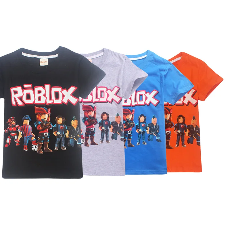 

Boy Cartoon Minecraft roblox T Shirt For Girls Tee Tops Clothes Children Summer Clothing Baby Cotton Costume 6-14y clothes