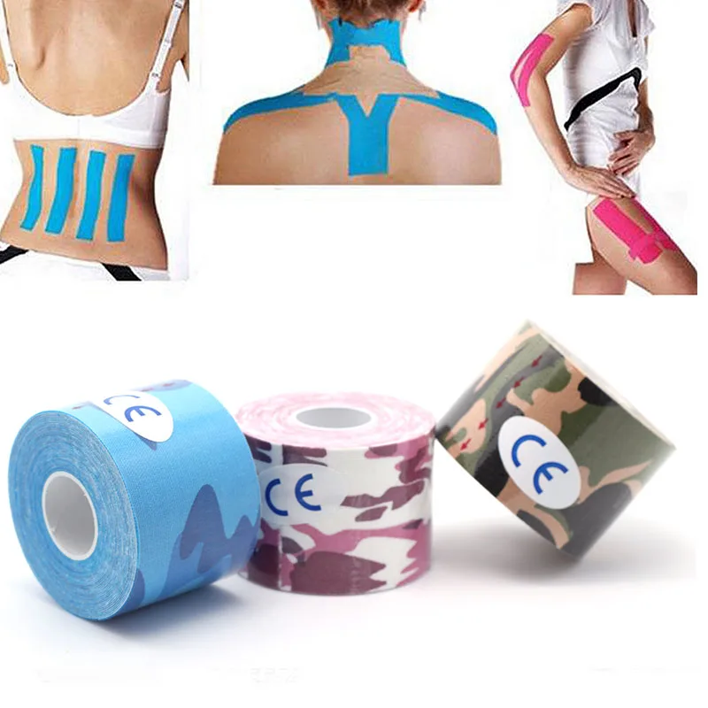 5 см* 5 м Kinesiotape бинт эластичный клей мышцы ленты Футбол кинезиологии ленты спорт лентой первой помощи