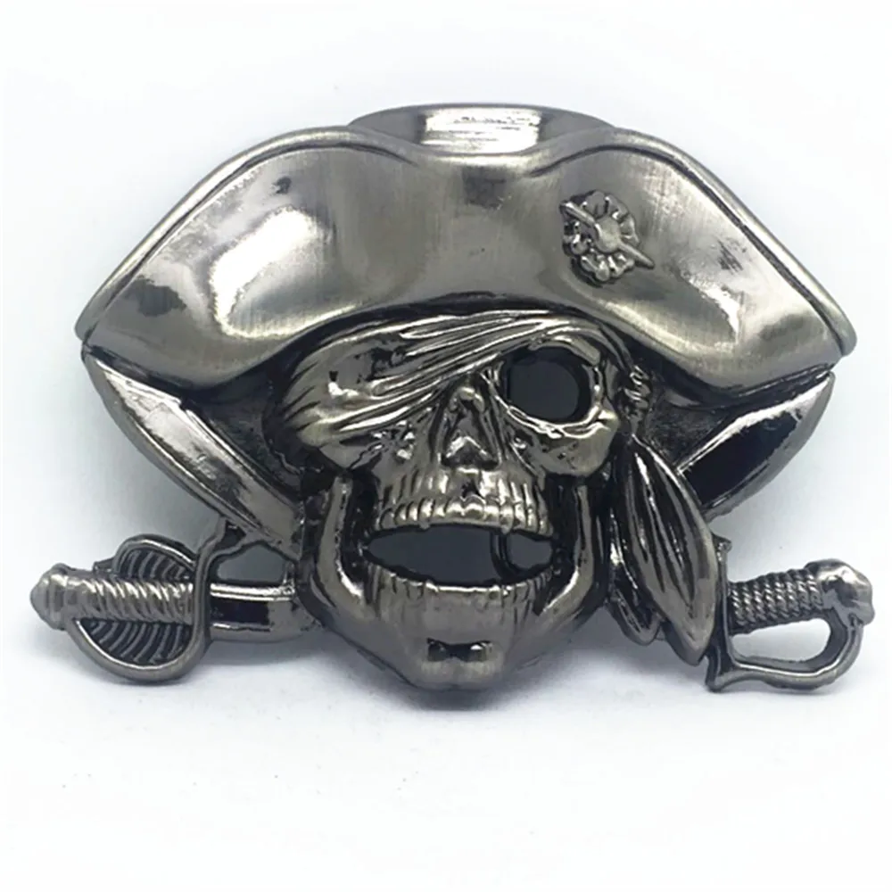 

American original pirate, skull, personality, fashion metal buckle