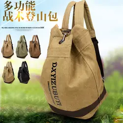 2019 Весна и лето новый промытый хлопковый парусиновый рюкзак сумка для мешков международная торговля Повседневная Студенческая сумка