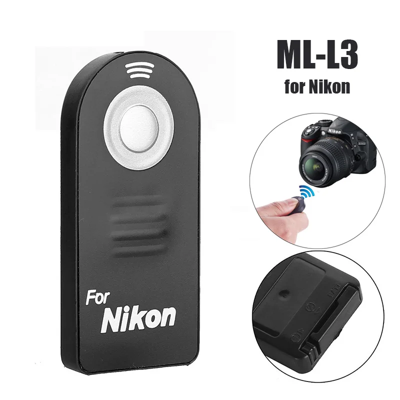 

ML-L3 RC-N Infrared Wireless Remote Control Shutter release for Nikon D7000 D5100 D5000 D3000 D90 D80 D70S D70 D50 D60 D40 D40X