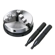 K01-63 три челюсти токарный патрон ручной самоцентрирующейся 2," Мини патрон K01 63 мм M14 закаленные Сталь для токарный станок по дереву