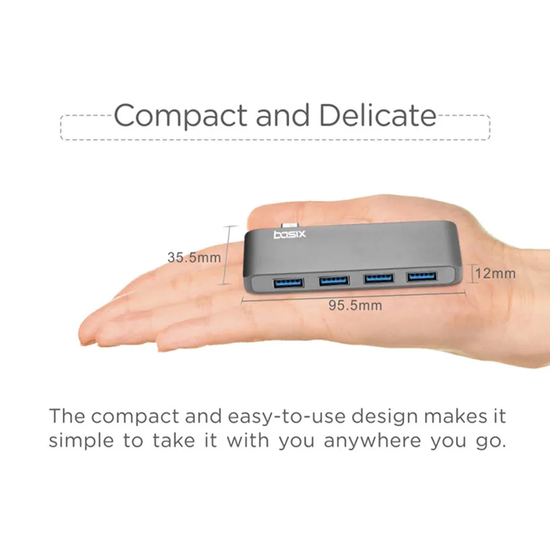 Basix usb C концентратор 4 в 1 USB Type адаптер с портами 3 0 трансмиссионный порт высокой