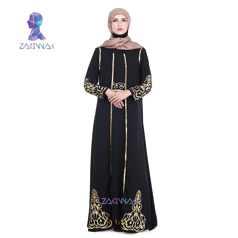 ZK004 Zakiyyah модное мусульманское платье на Ближнем Востоке Рамадан мусульманская