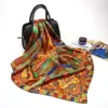 Fashion Scarves For Women Silk-Satin Scarf Female Print Square Scarfs For Ladies Luxury Bandana Hijab Shawl Wraps Girl 90cm*90cm ► Photo 1/6