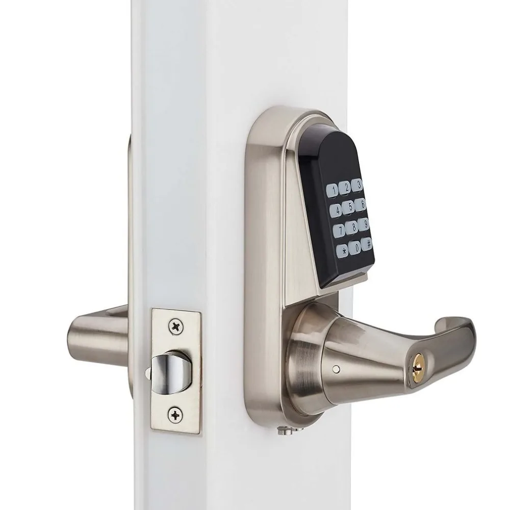

OS8015MF Electronic Keyless Deadbolt Door Lock Unlock with Code MI-fare Cards Mechanical Key Security Lock System