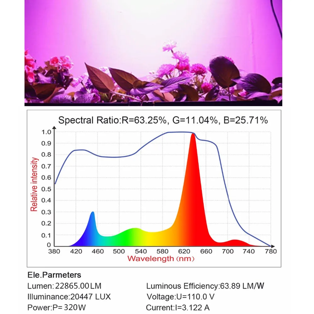 Mtpake светодиодный grow light 300/600/800/1000/1200/1500/1800/2000 W полный спектр для комнатных растений парник, теплица для выращивания растений с/х Светодиодная лампа