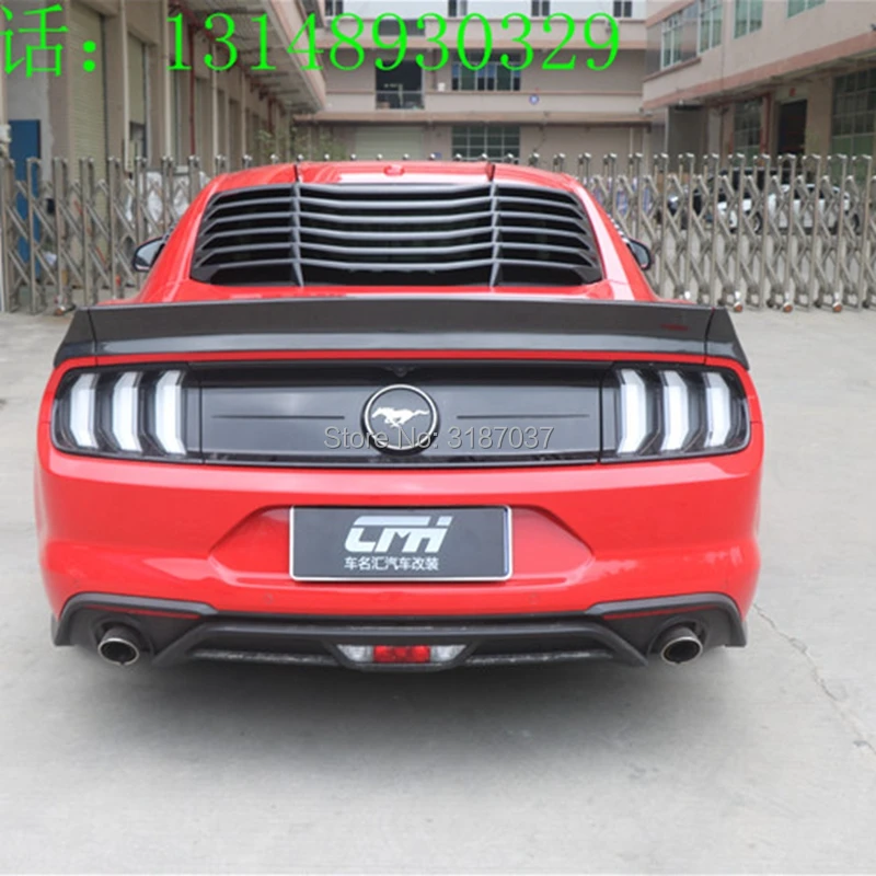 Для Ford Mustang углеродное волокно заднее крыло багажника спойлер задний спойлер на крышу крыло багажника губы загрузки крышка автомобиля Стайлинг