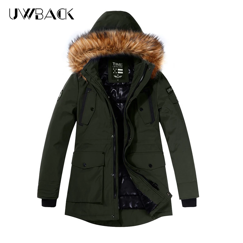 

2019 Mens Winter Jacket Men Thick Casual Outwear Jackets Men's Parka Fur Collar Windproof Parkas Velvet Warm Coat Teenager DA004