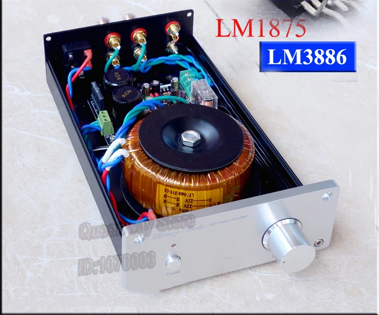 LM1875 LM3886 HIFI усилитель с OMRON контуром 25A выпрямитель мост гейнкарта классический