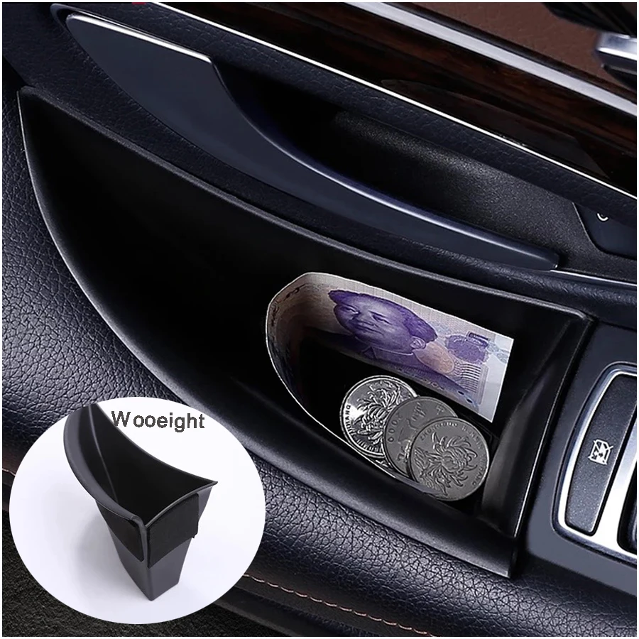 4Pcs For Mercedes Benz S Class 2014-2017 Car Armrest Box Door Handle Storage Glove Box Holder Container Organizer (1)