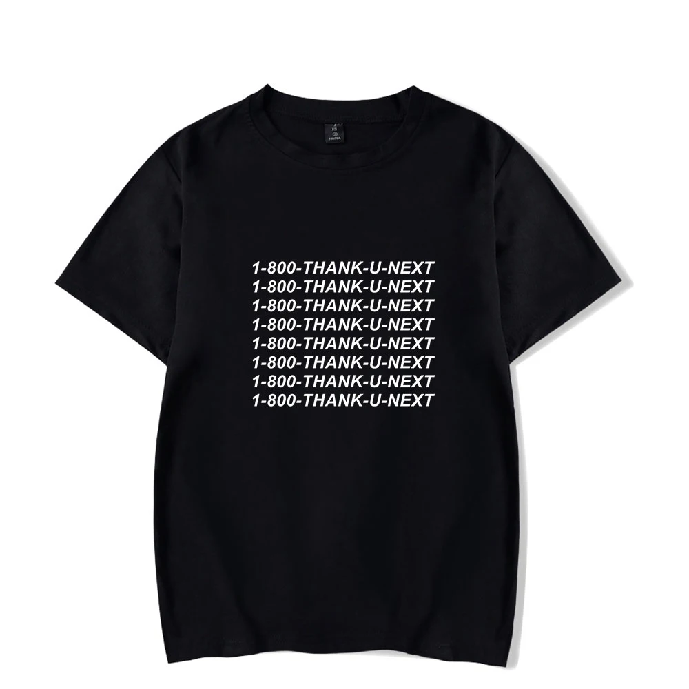 

Ariana Grande 1-800 Thank U next T-shirt Summer new album Harajuku New Stylish Fashion Summer short sleeve T-shirt