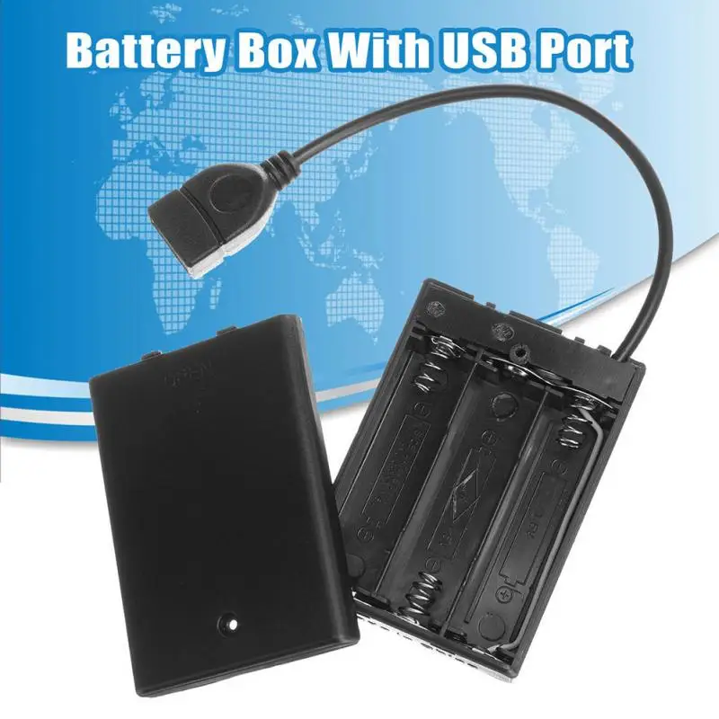 

Battery Box With USB Port for Leg o Led Lighting Building Blocks Bricks Mini LED light Battery Case #17