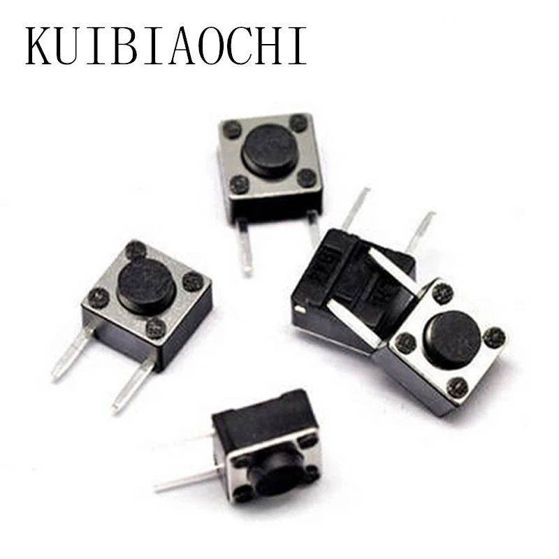 

50pcs/lot Touch Button Touch Switch 6*6*4.3mm DIP 2 PIN ON/OFF micro switch 6*6*4.3 keys button DIP 2pin