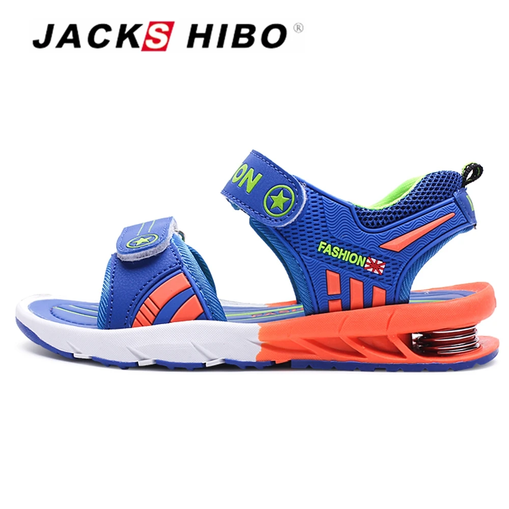 

JACKSHIBO Girls Sandals Spring Heel Light Water Sandals for kids Garden Shoes Hollow Vamp Breathable Travel Child School Shoes