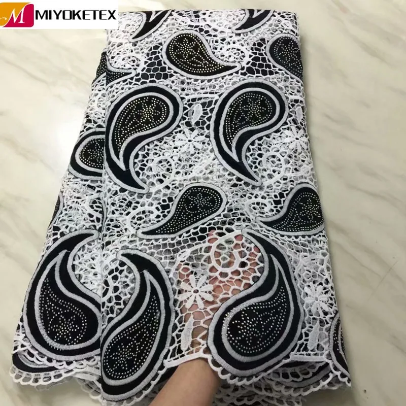 

Best-Selling Nigerian Milk Silk Lace Fabrics African Cord velvet Lace Fabrics 2019 Guipure Mesh Cotton Material Stones PLA28-1