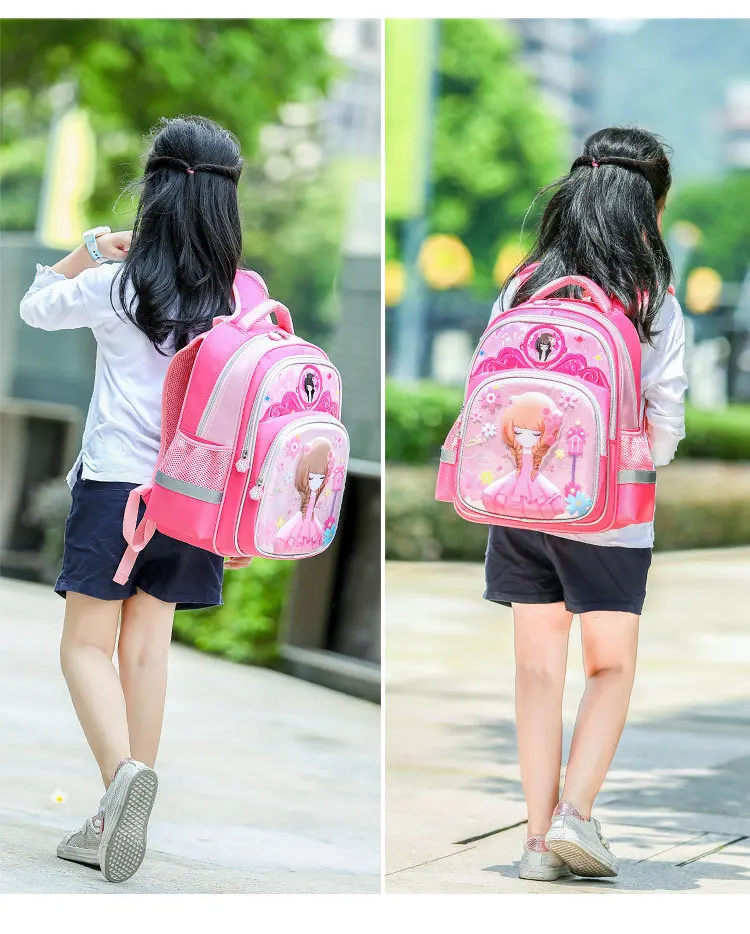 Детские школьные рюкзаки для девочек рюкзак детские ортопедические рюкзачок с принцессой детские непромокаемые Рюкзак для начальной