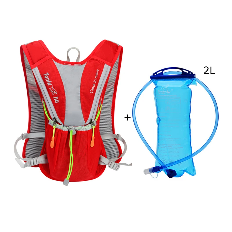 TANLUHU 675 Ultralight Outdoor Marathon Running Cycling Hiking Hydration Backpack Pack Vest Bag For 2L Water Bag Bladder Bottle - Цвет: 16