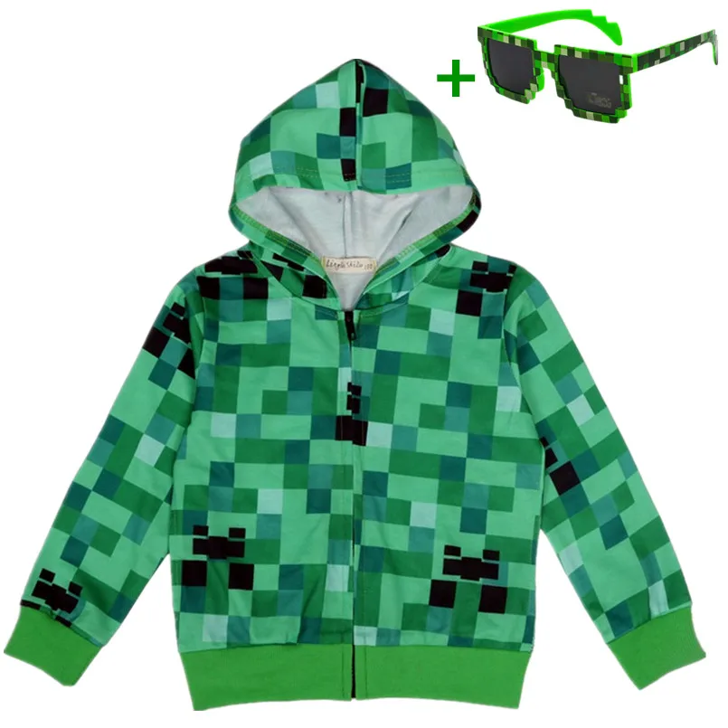 

Minecraft baby boy clothes spring Thin coat kids zipper jackets Clothing new boys hoodie toddler girls sweatshirts costume