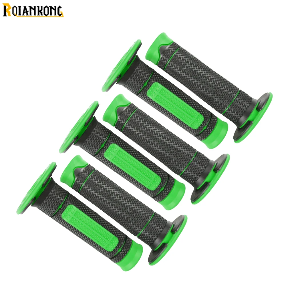 

FOR KAWASAKI KX65 KX80 KX85 KX125 KX250 KX250F KX450F Z800 Z1000 Motorcycle Handle Hand Grips Green with 22mm 7/8" handlebar