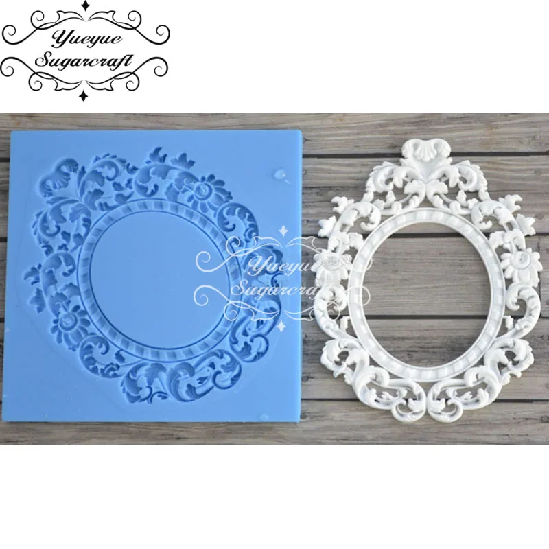 

Yueyue Sugarcraft Newest Frame silicone mold fondant mold cake decorating tools chocolate gumpaste mold