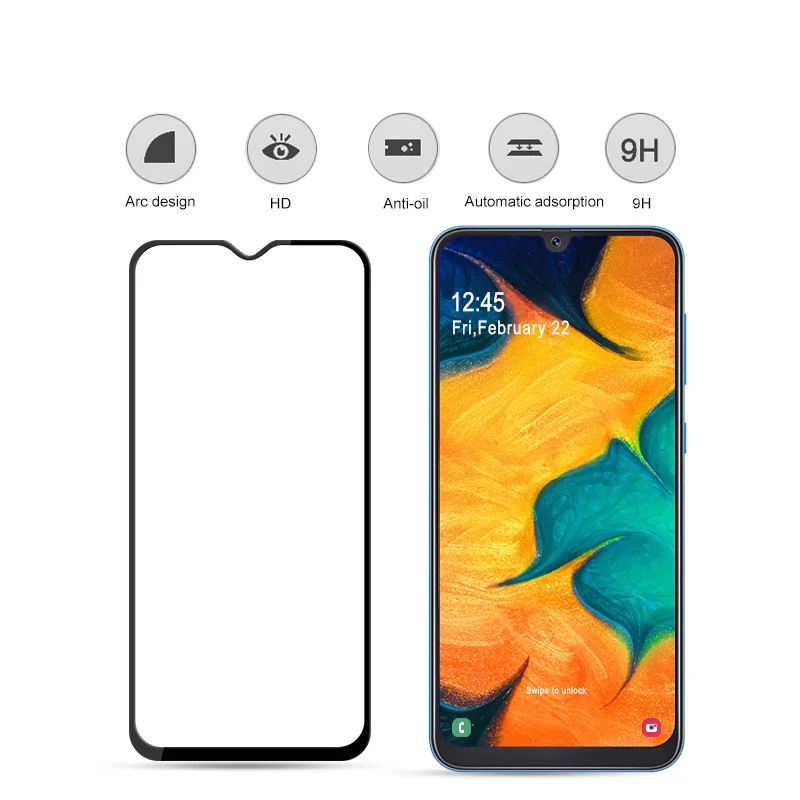 6D стекла для Samsung Galaxy A50 A40 A30 A20 A10 экран протектор Закаленное Защитное стекло для Samsung A50 A70 A60 A80 M30 M20 M10 стекло