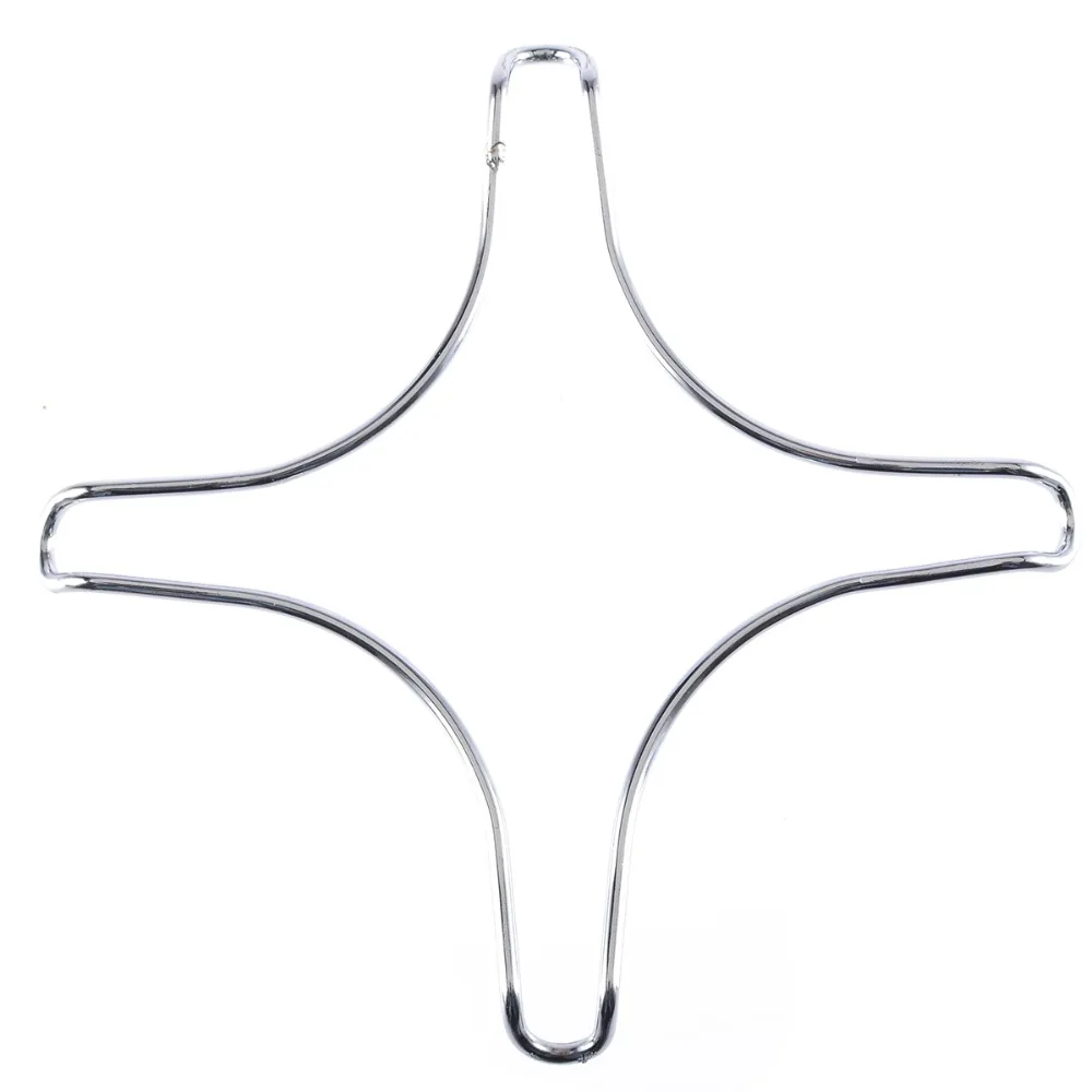 

Mayitr Chrome Plated Metal Stove Top Pot Stand Coffee Maker Pot Trivet Stand Gas Cooker Hob Kitchen Tools 16.5cm x 16.5cm