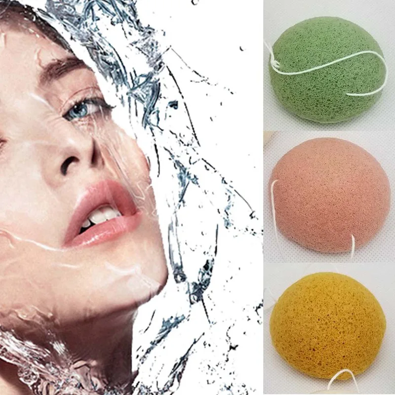 Мягкое очищающее средство для лица Puff Natural Konjac Konnyaku спонжи макияжа Экологически