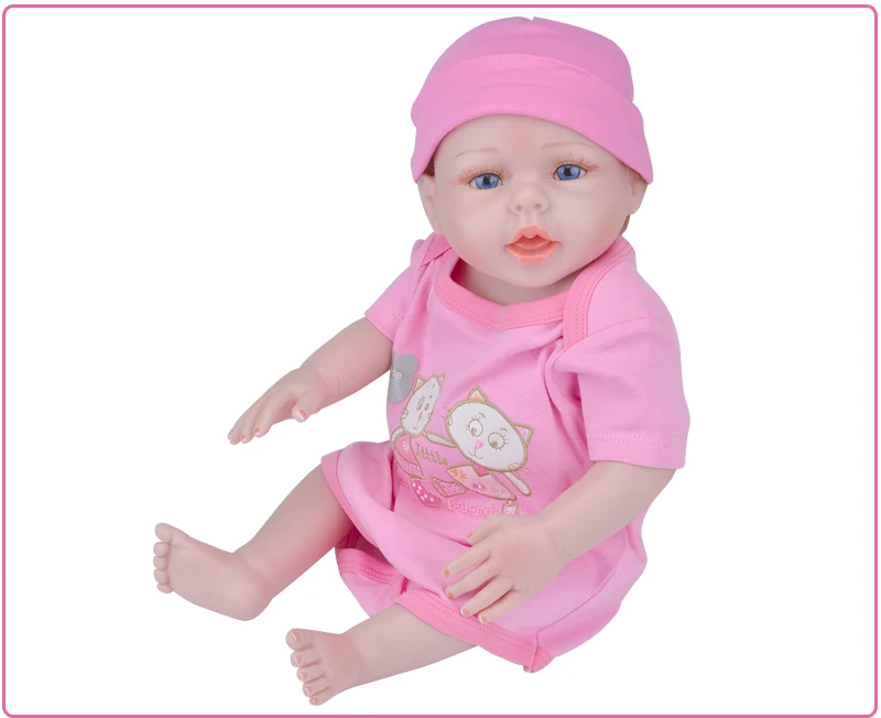 UCanaan/20 ''50 см Reborn Baby куклы всего тела винил реалистичные игрушки для детей Playmate новорожденных Bonecas для девочек подарок на день рождения