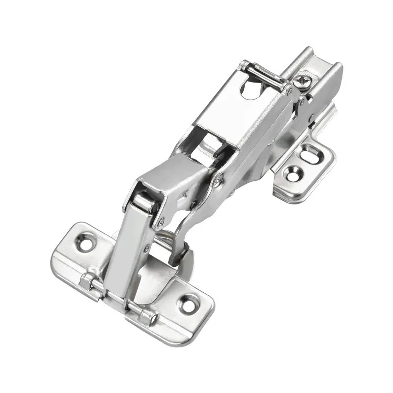 KK&FING 165 Degree Hydraulic Hinges Cold Rolled Steel Fixed Cabinet Cupboard Door Thick Board Angle Hinge For Furniture Hardware