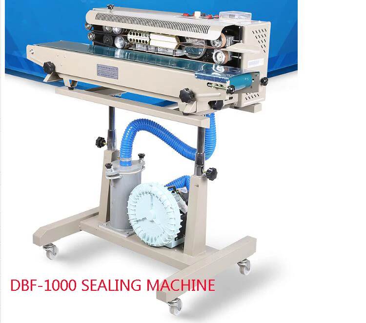 DBF 1000 Automatic inflating film sealing machine air flushing sealer, potato chips bag band