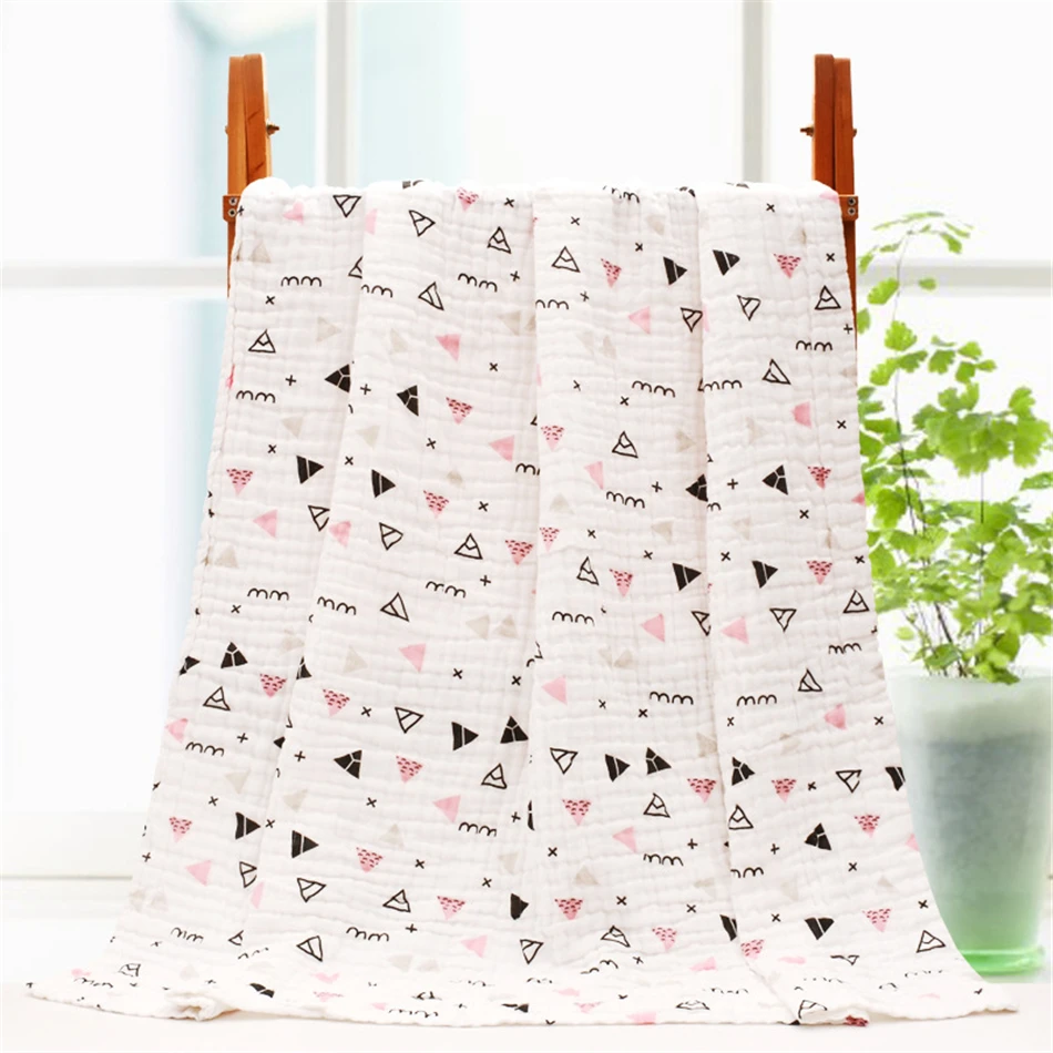 6 слоев хлопковая муслиновая пеленка Обёрточная бумага одеяло для новорожденного Одеяло для ребенка пеленать Одеяло прямоугольной формы