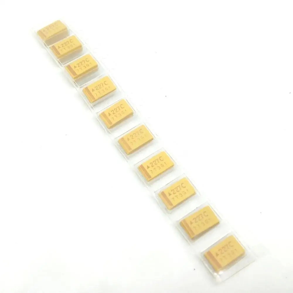 (5 шт./лот) новый и оригинальный 227C 16 В 220 мкФ D Тип 7343 20% SMD Танталовый конденсатор IC...