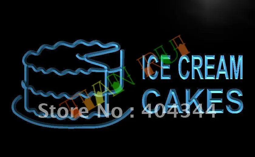 

LB474- Ice Cream Cakes Cafe Display NEW Light Sign